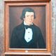 Oil painting, The Man in the Black Suit, anonymous late 19th century early 20th century.
