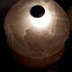 Mushroom lamp wrought iron marbled glass paste