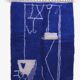 Tapis bleu marocain