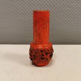 The most beautiful little vase in red lava glaze.