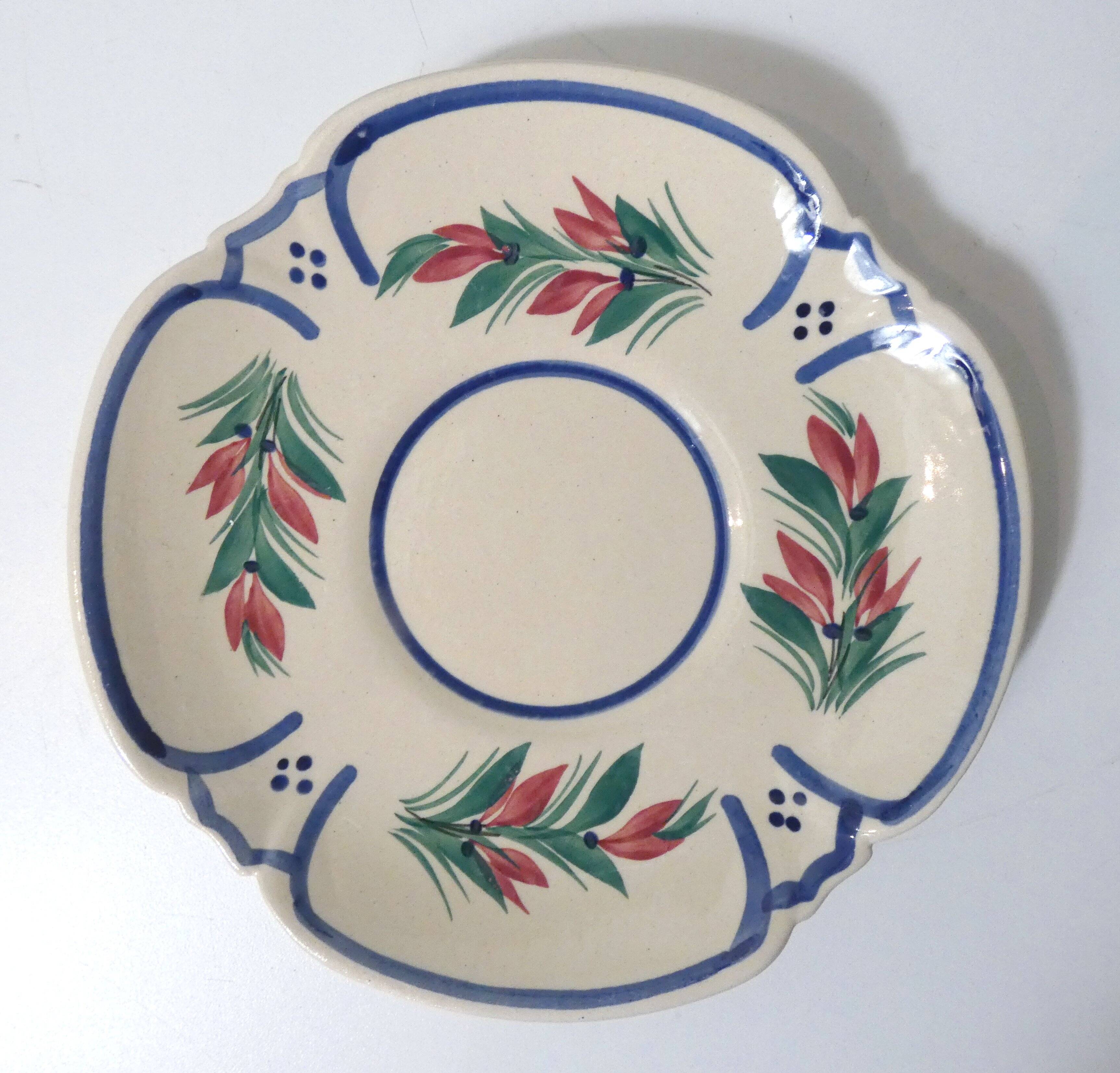 8 Henriot Quimper plates