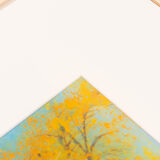 Japanese Autumn, Gouache on Paper, 63 x 63 cm
