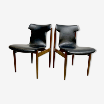Set of 2 dining chairs by Inger Klingenberg for Fristho Franeker