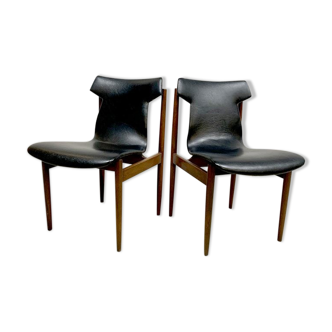 Set of 2 dining chairs by Inger Klingenberg for Fristho Franeker