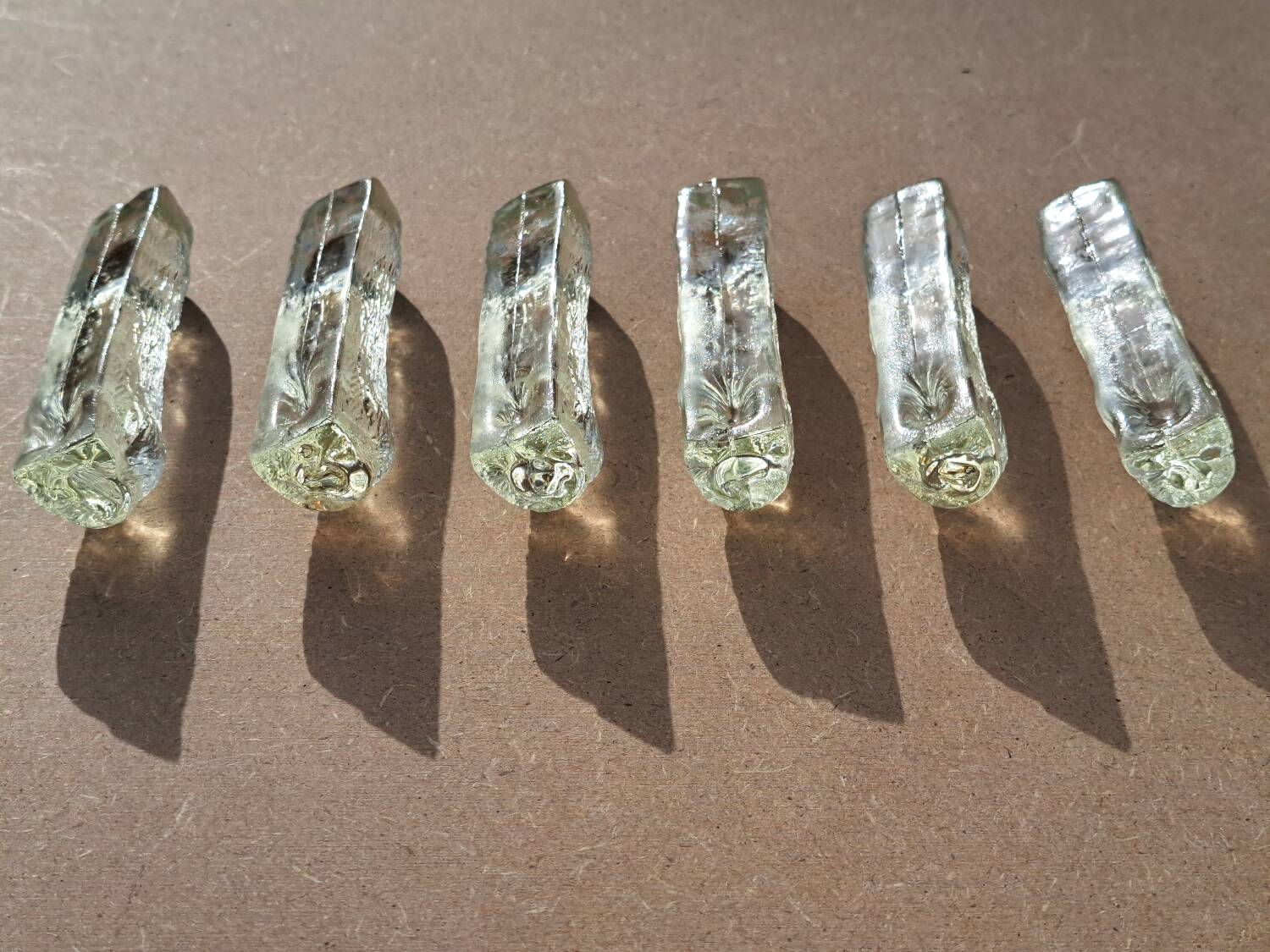 6 Vintage crystal knife holder