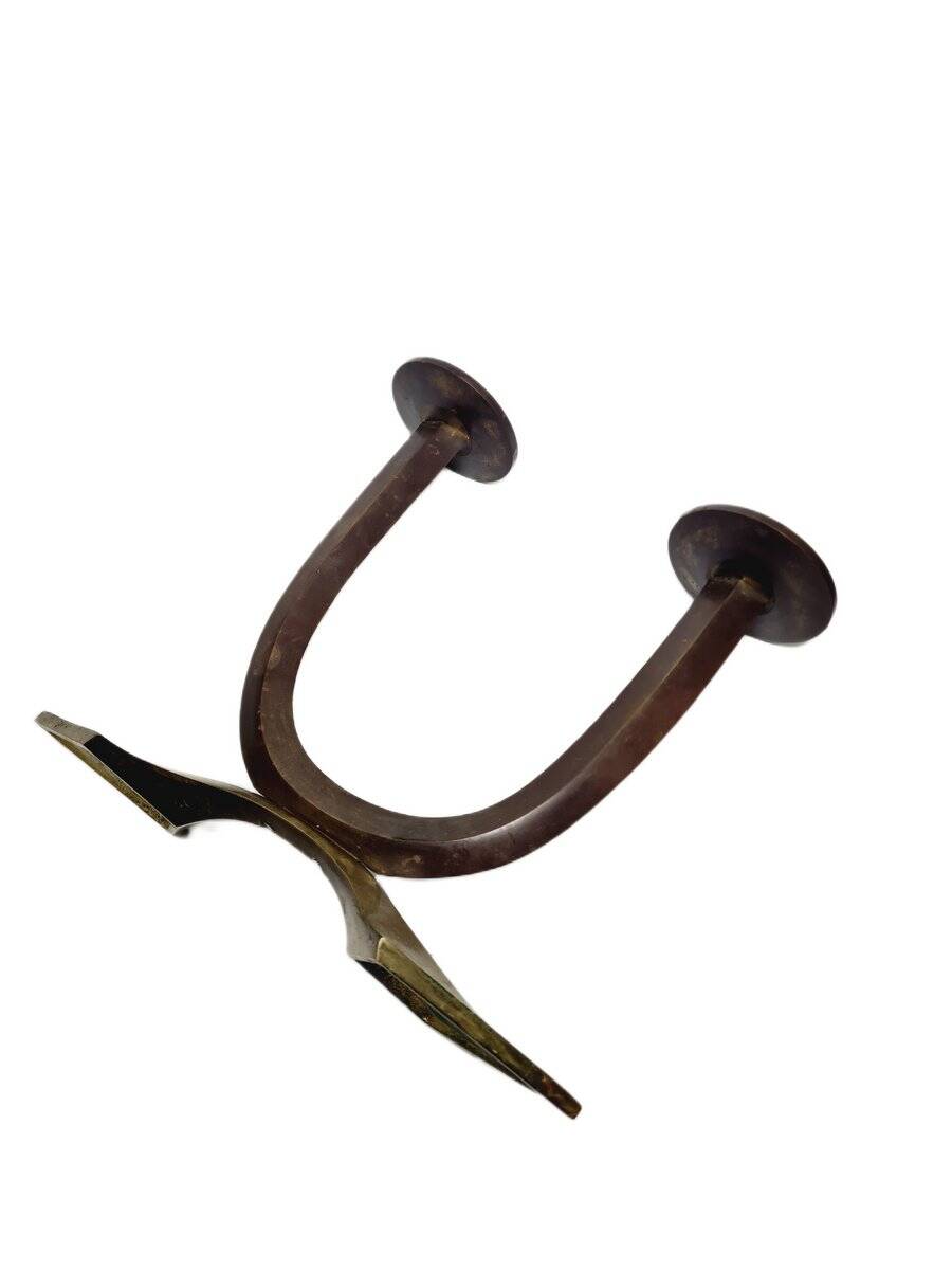 Art Deco style 2-armed candleholder, Germany, 1950s