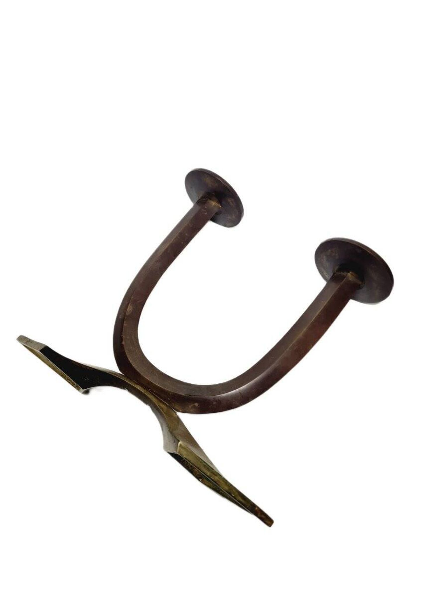Art Deco style 2-armed candleholder, Germany, 1950s