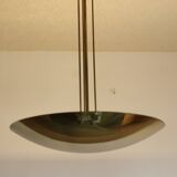 Brass half bowl ceiling lamp by Kalmar Austria