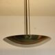 Brass half bowl ceiling lamp by Kalmar Austria