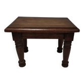 Small solid oak footrest