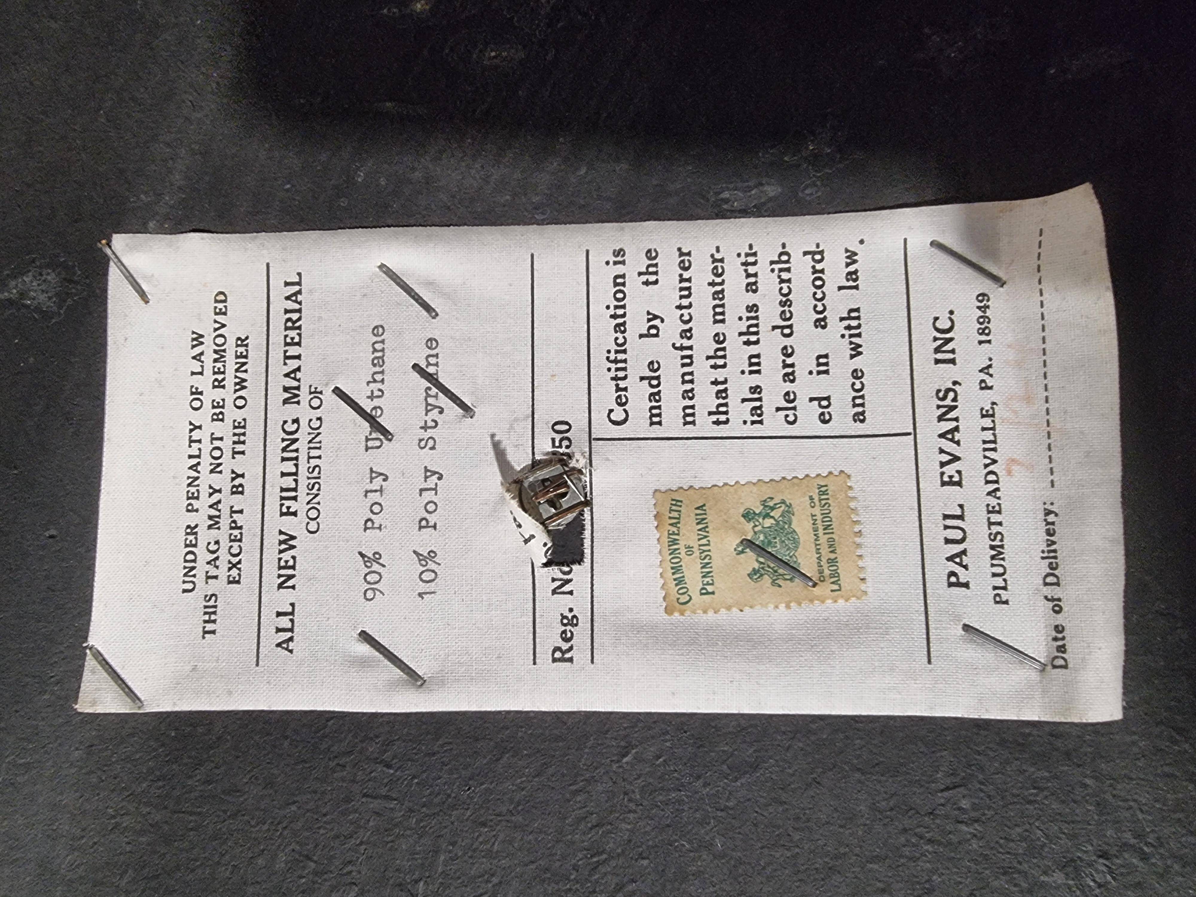 Pouf/stool Cityscape by Paul Evans, 1970