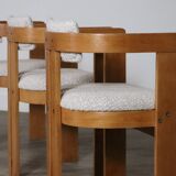 Pigreco Dining Chairs By Afra & Tobia Scarpa With Bentwood Frames, Set Of S
