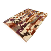 Multicoloured Moroccan Mrirt rug 300x200 cm – abstract geometric pattern