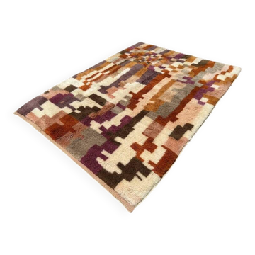 Multicoloured Moroccan Mrirt rug 300x200 cm – abstract geometric pattern