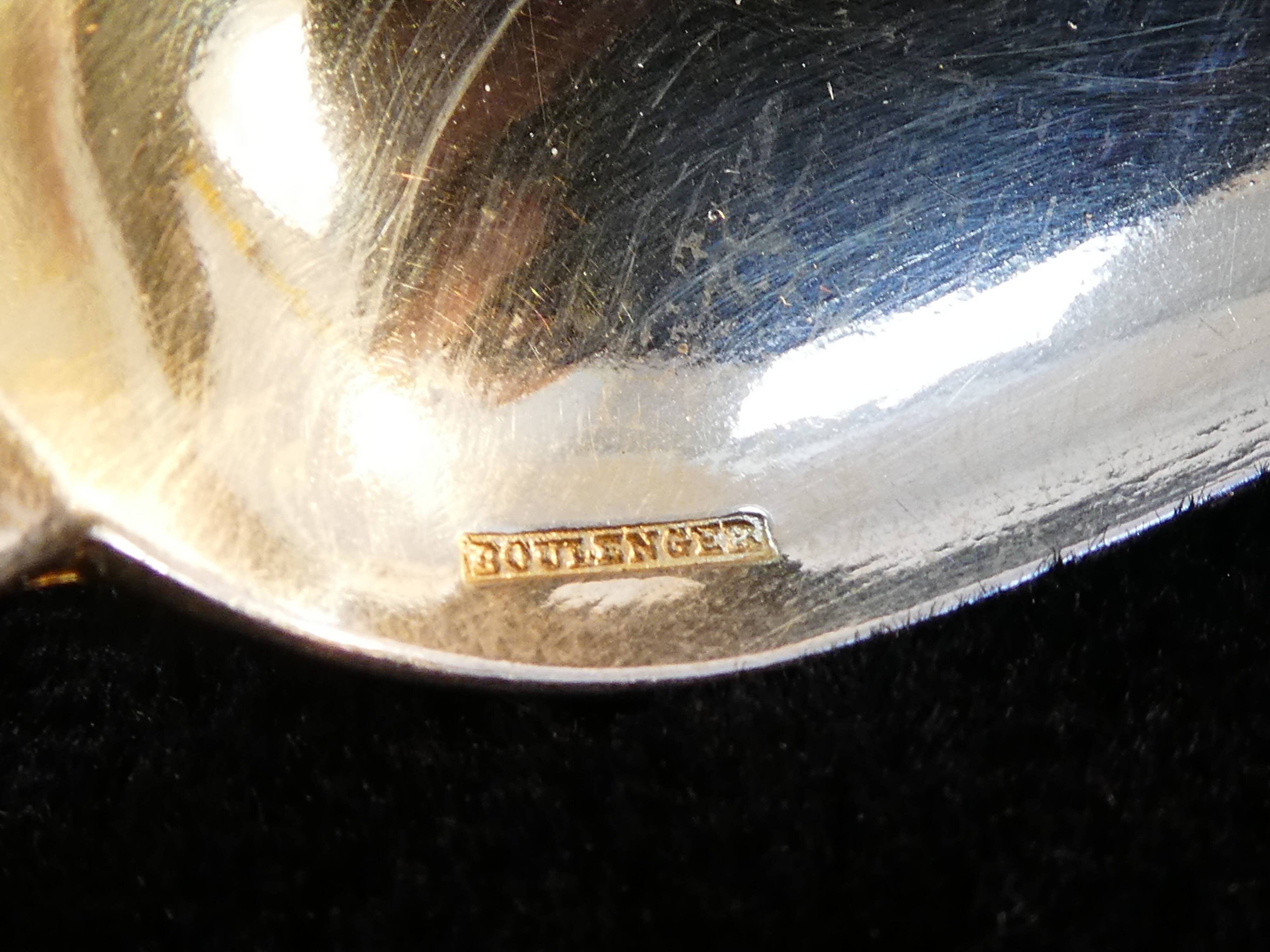 12 spoonfuls a moka boulenger art deco in silver metal modele suzy