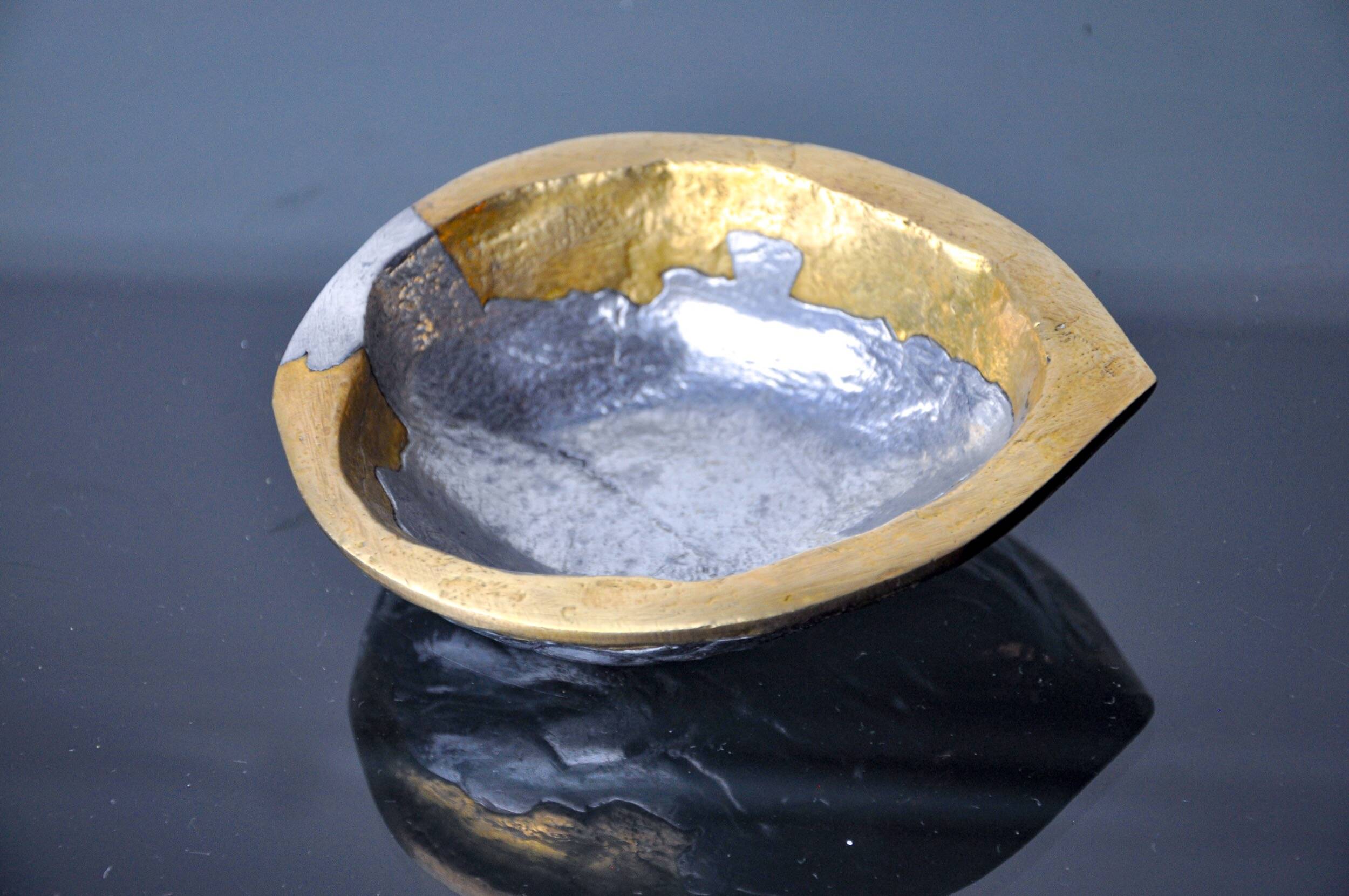 Brutalist empty pocket "walnuts" by Arte3, Spain, 1980