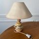 Vintage wooden bedside lamp