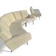 Rare panoramic sofa and two armchairs “G10” set by Pierre Guariche