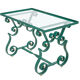 Table basse fer forgé Merceris 1950