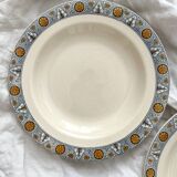 2 “Lamartine” ironstone soup plates from Salins