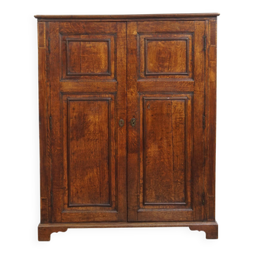18th-Century Antique English 2-Door Cabinet
