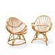 2 x Rohe Noordwolde rattan chairs / Dirk van Sliedregt / 1960s