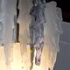 Albano Poli waterfall hanging lamp, 1970, Murano Italy