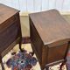 Pair of oak bedside tables in Louis XV style from the 1950s.