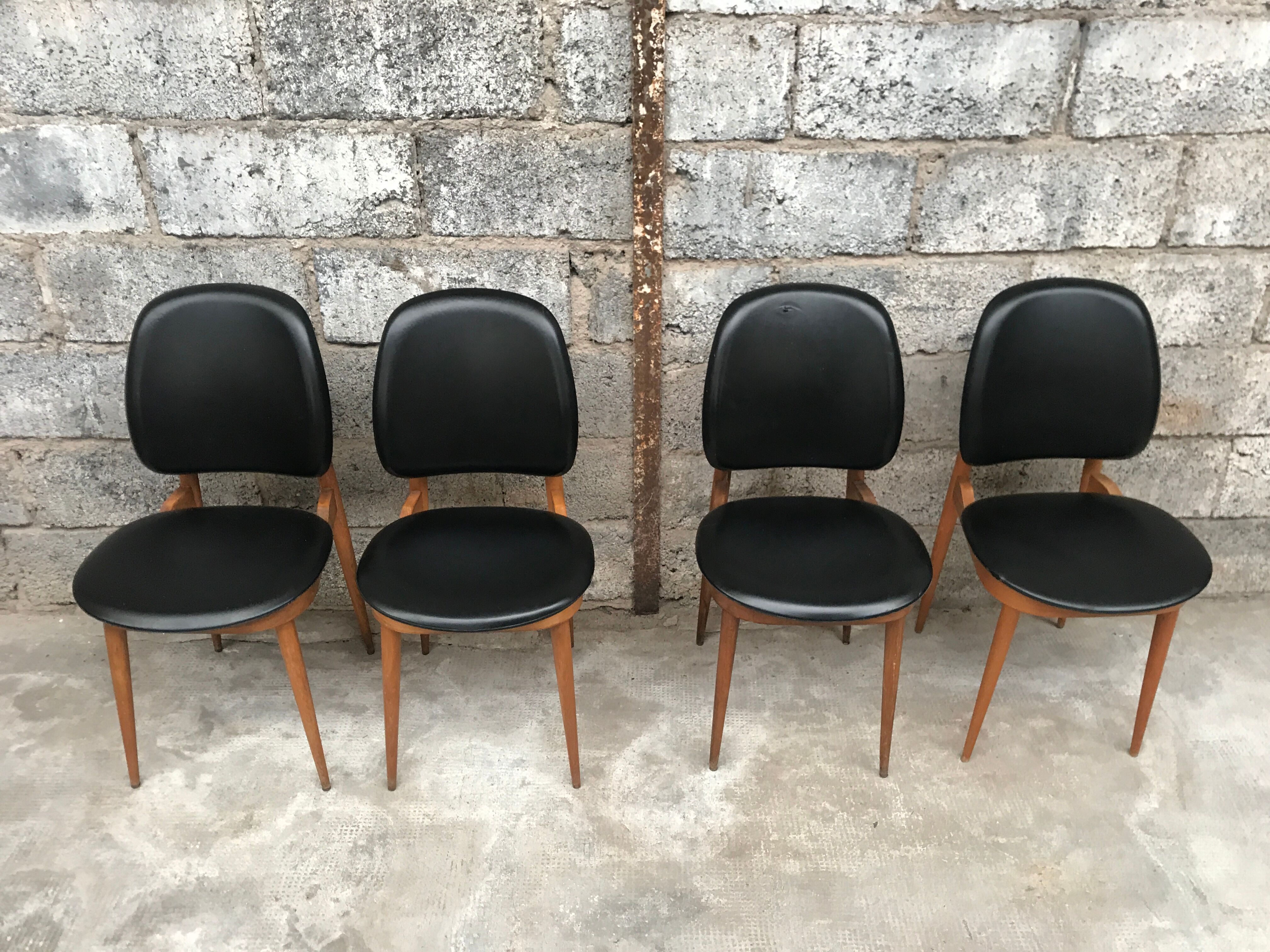Set of 4 chairs model Pegasus edited by Baumann - 60s