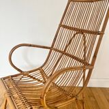 Vintage rattan armchair