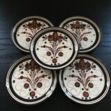 Set of 5 signed plates