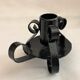 Hand candle holder handmade wrought wrought iron twisted