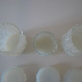 3 opalescent glass jars 60's geoffrey baxter