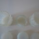 3 pots verre opalescent 60's geoffrey baxter