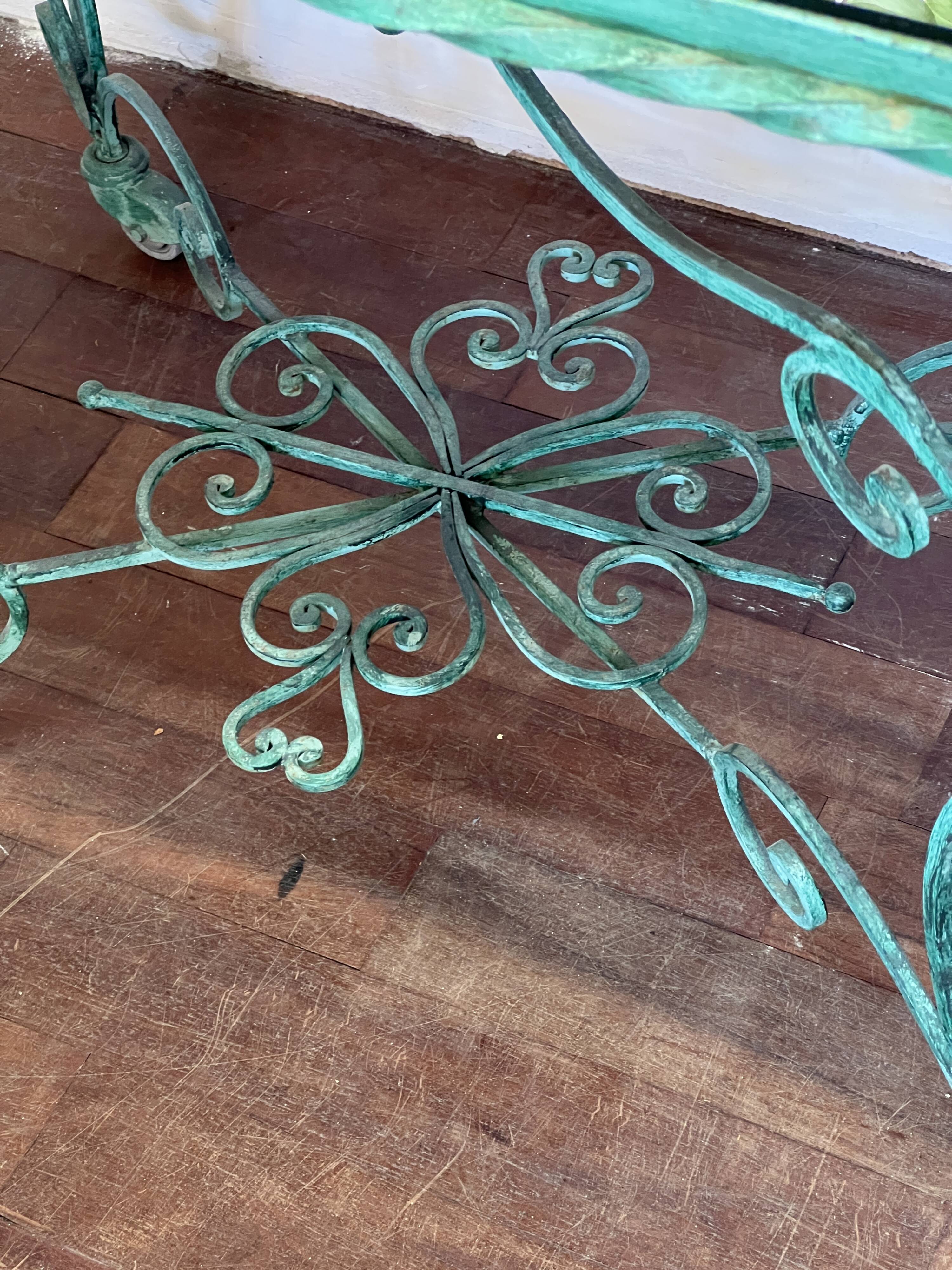50s wrought iron table