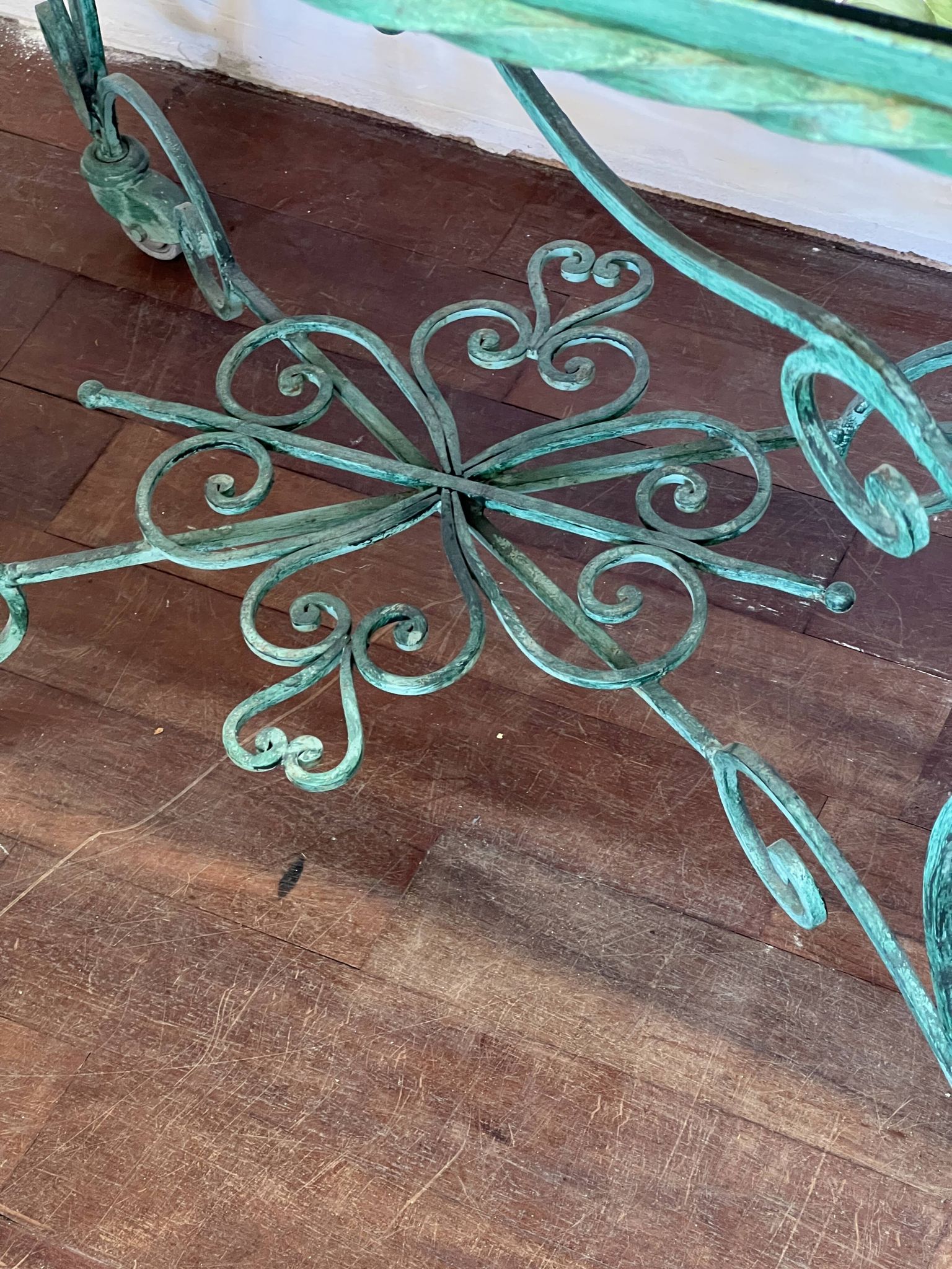50s wrought iron table