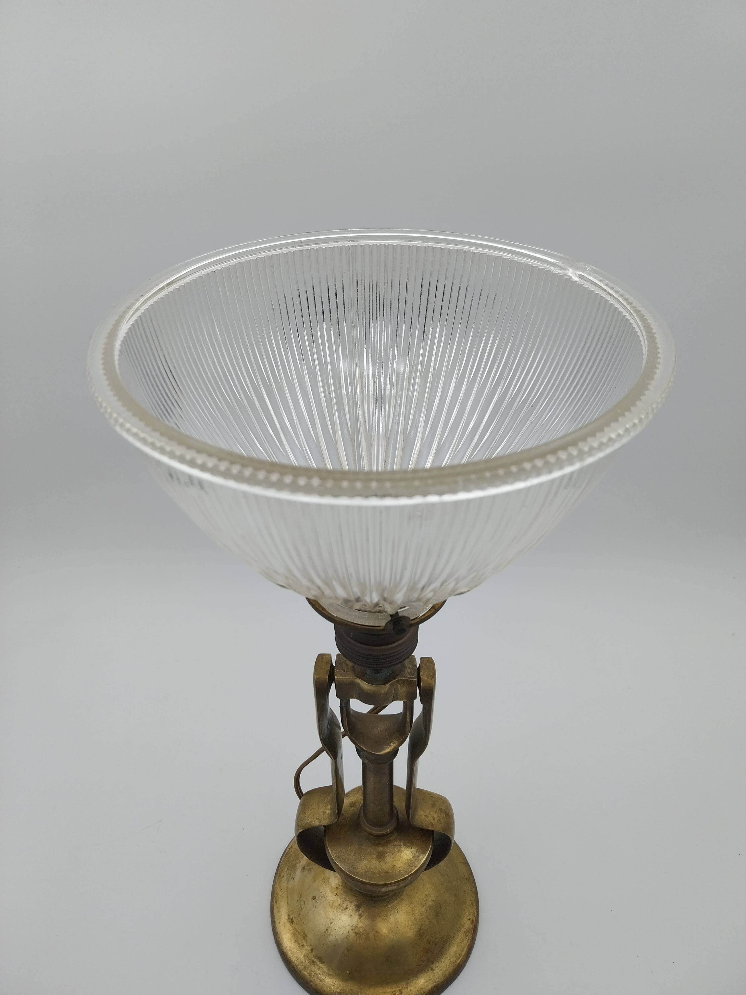 Old passageway wall lamp Marine lamp with holophane tulip pendulum