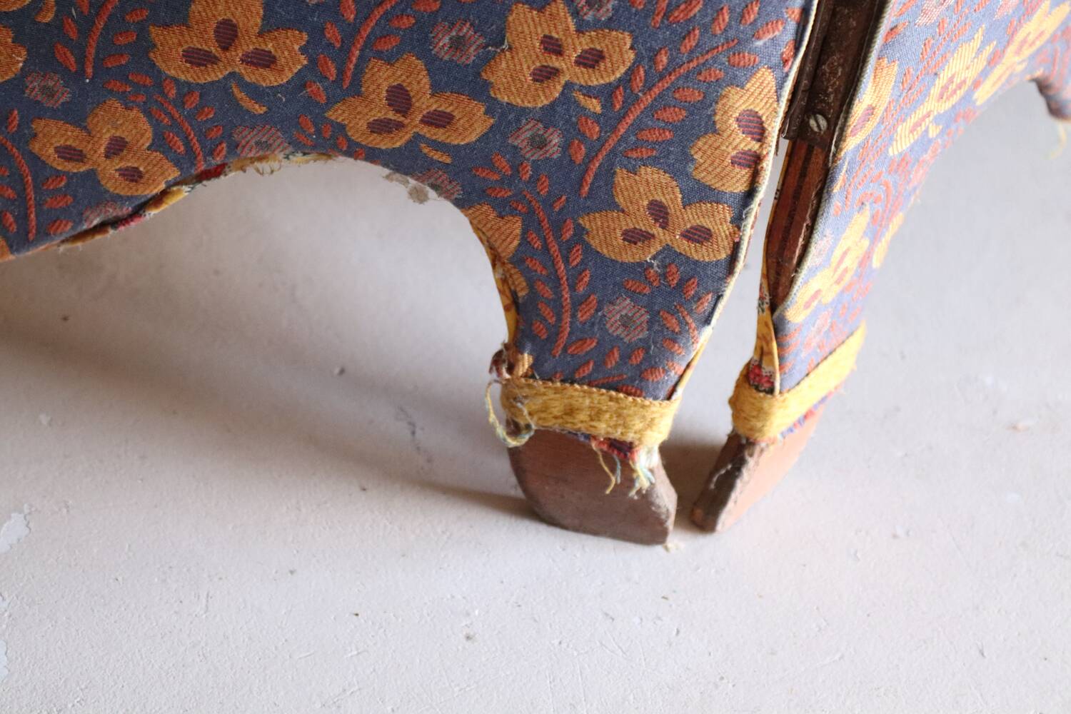 Antique 5-panel screen – Souleiado fabric