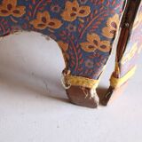 Antique 5-panel screen – Souleiado fabric