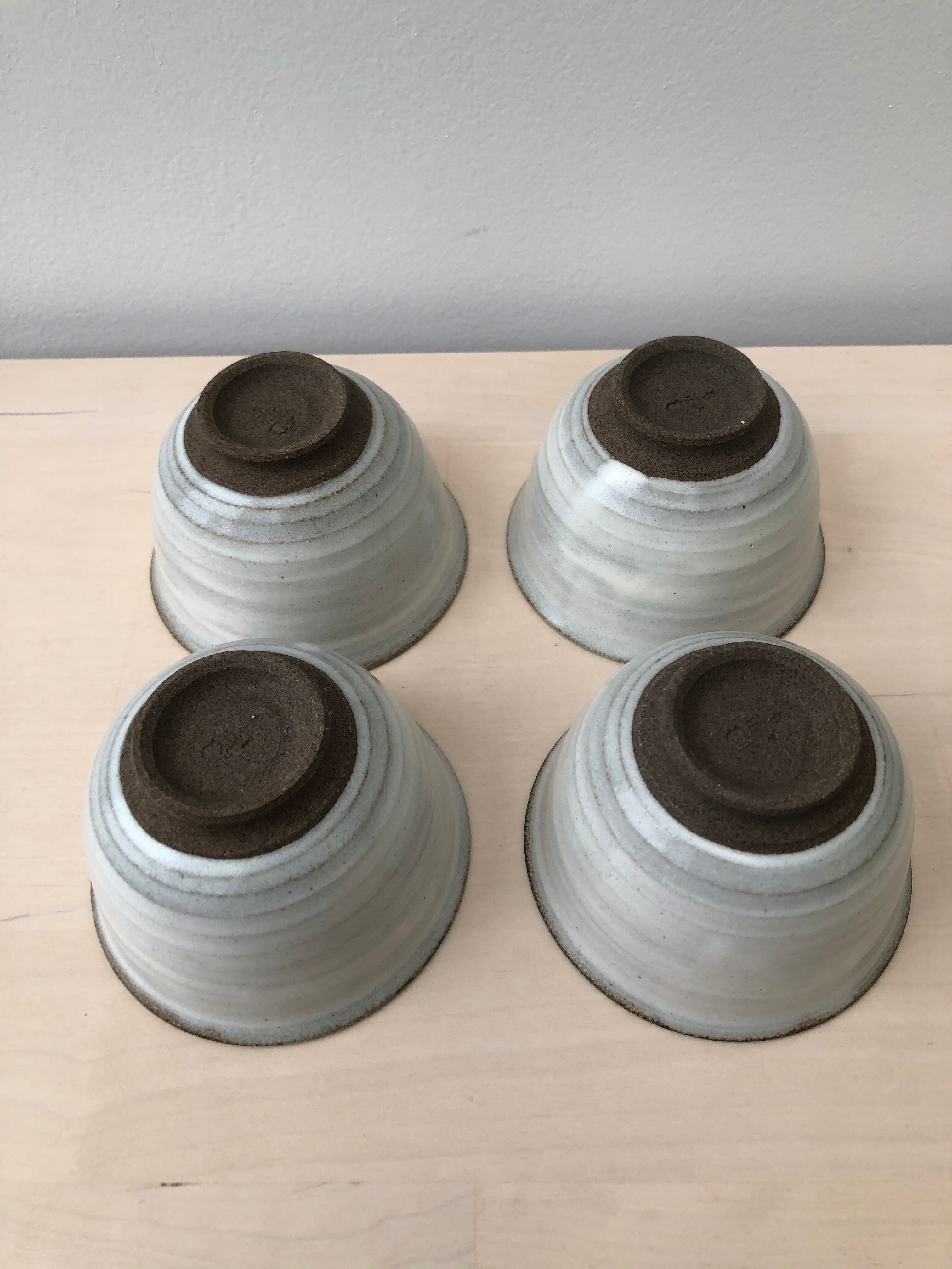 Set of 4 sandstone cups