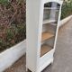 Old grey patinated showcase