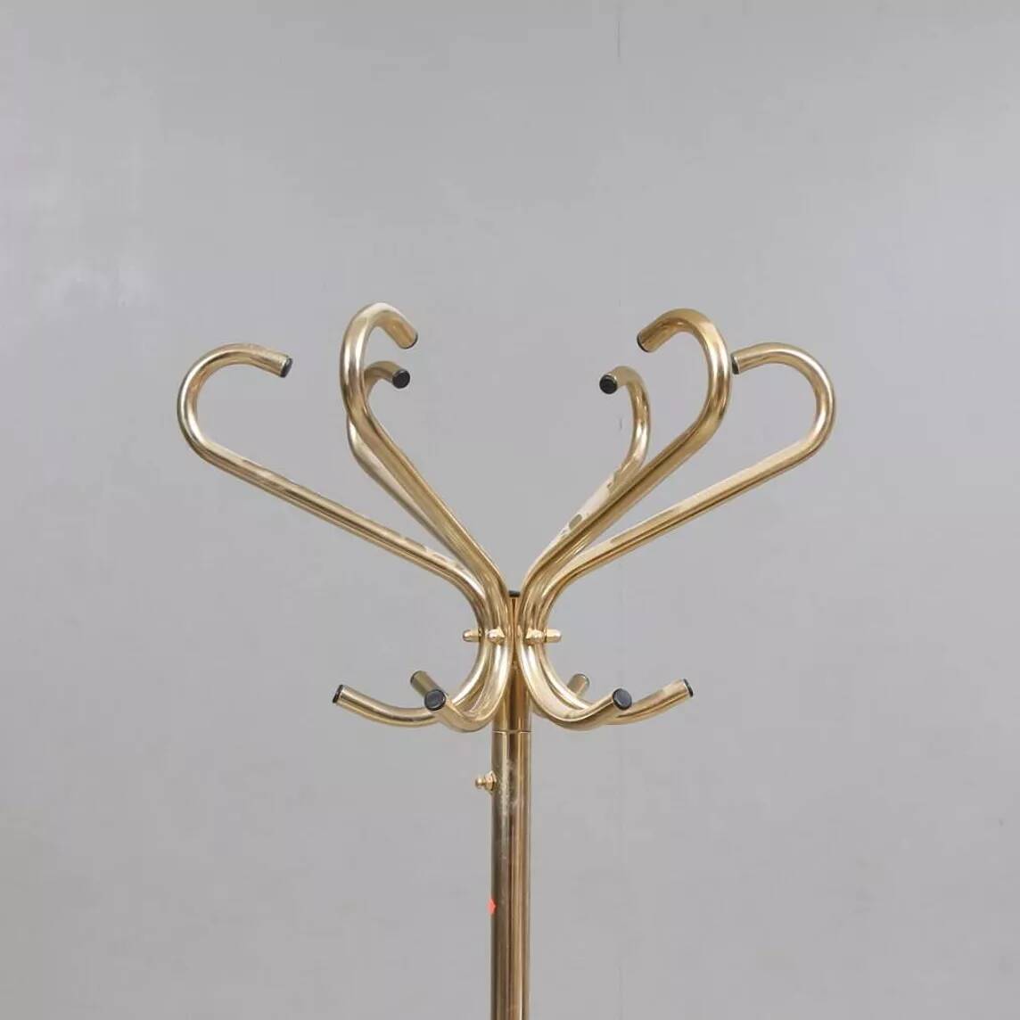 Porte manteau vintage métal doré 1960