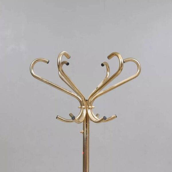 Porte manteau vintage métal doré 1960
