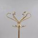 Vintage gold metal coat rack 1960