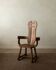 Brutalist Oak Armchair with Sculptural High Back by De Puydt, 1960s