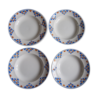 4 assiettes Onnaing