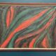 Original Swedish Oil on Canvas – Abstract Expressionist Composition – Vintage & Framed