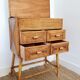 Commode en marqueterie de rotin