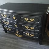 Louis XV style curved chest of drawers