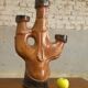 brutalist ceramic candlestick, 1970